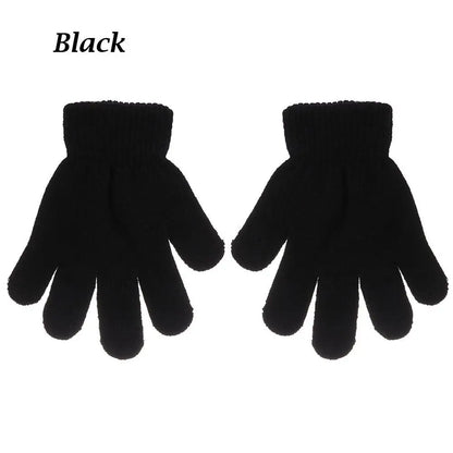 Gants extensibles simples et solides pour enfant, mitaines chaudes pour garçon et fille de 5 à 10 ans, collection automne et hiver