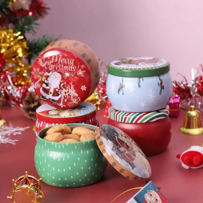 Boîte à bonbons de noël, bonbons au chocolat, pots de bougies d'aromathérapie, ornements DIY, cadeaux de noël pour enfants, décoration du nouvel an 2023