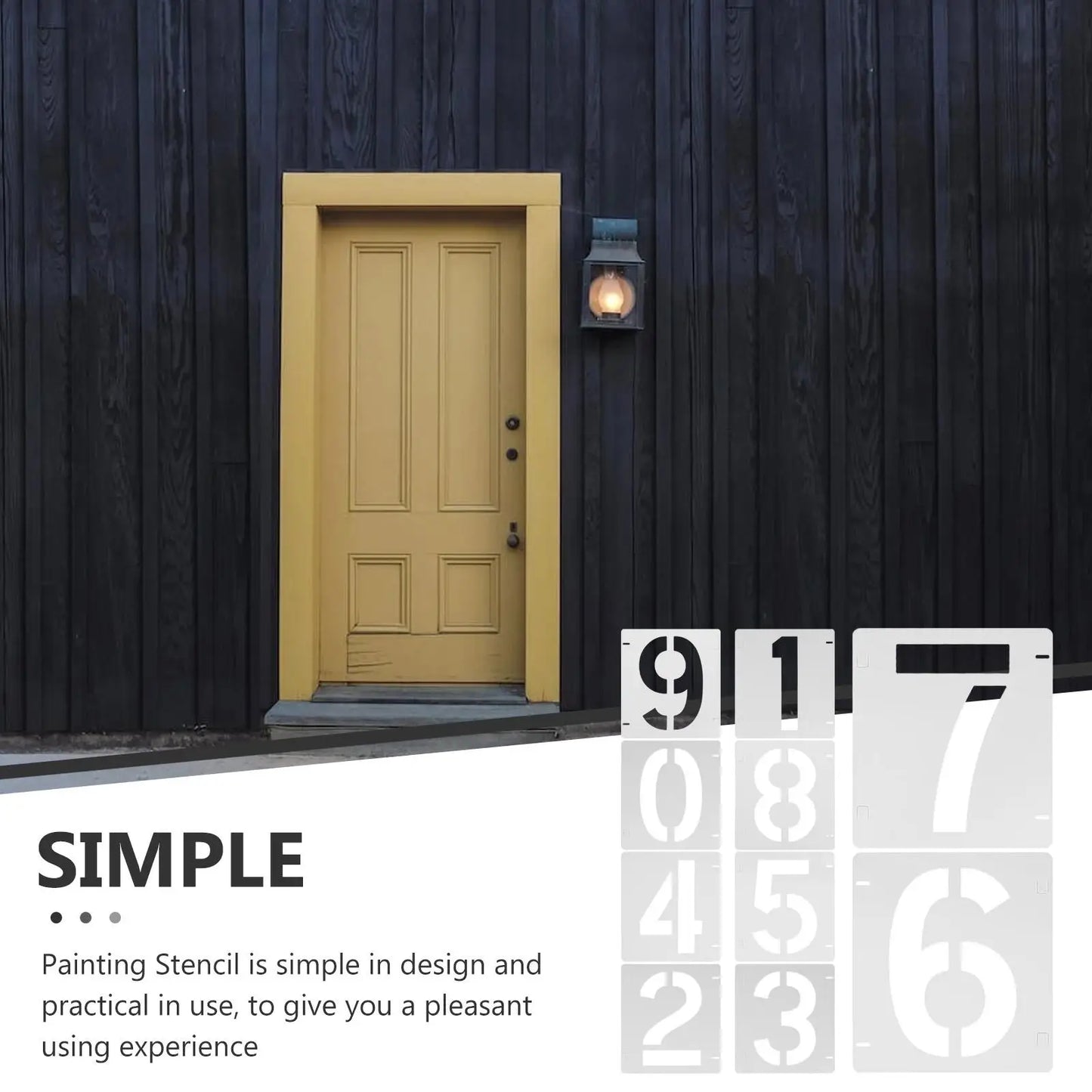 Pochoirs numériques, modèles de dessin en plastique, peinture numérique, artisanat, décoration de maison, outils de conception murale pour signes, tissu de carrelage