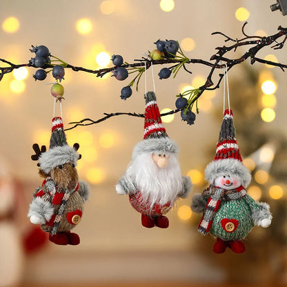 Décorations d'arbre de noël pour nouvel an 2022, poupées mignonnes, pendentif, décoration de maison, ornements d'arbre de noël, cadeau de noël, 2021