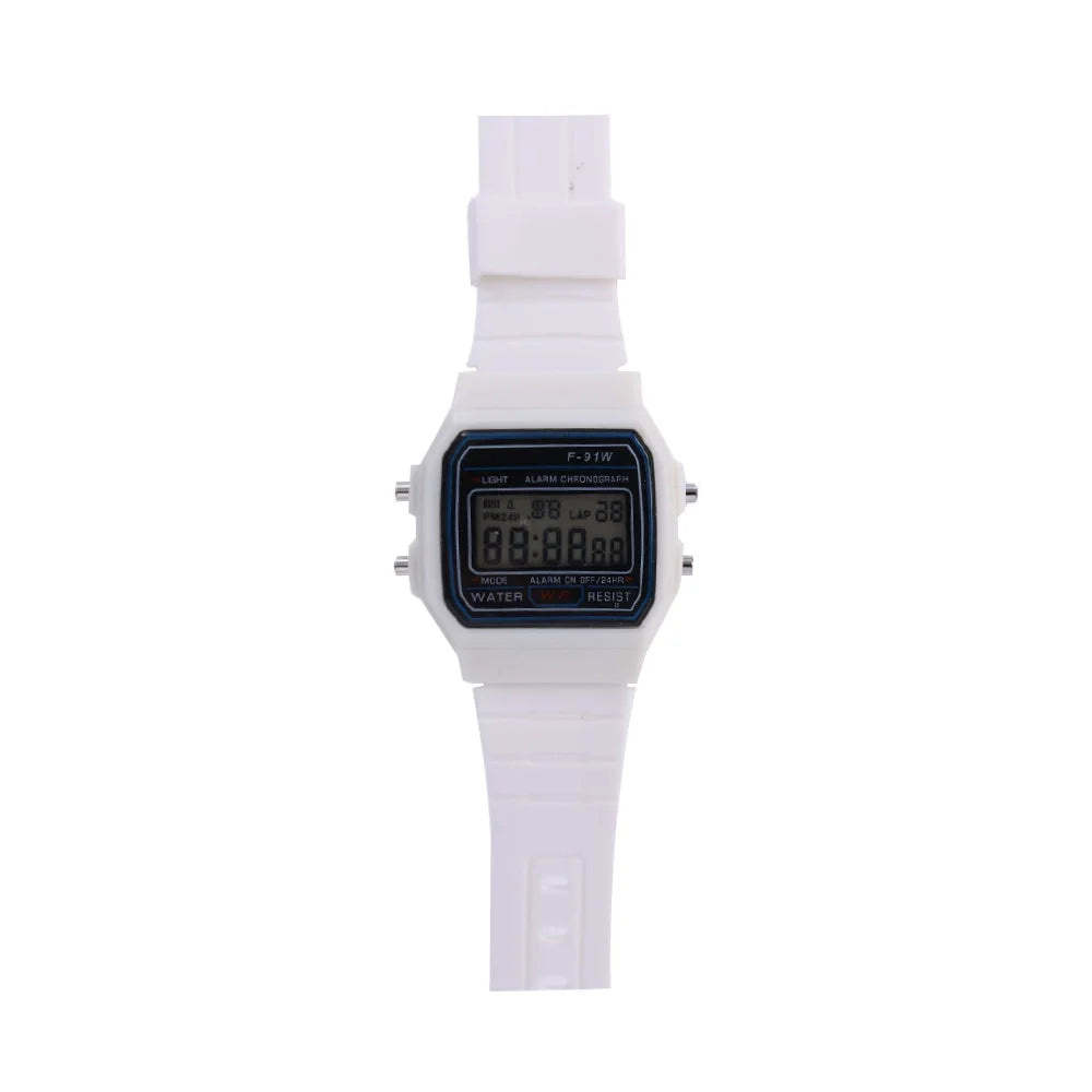 Montre numérique LED pour hommes, montre-bracelet Vintage en Silicone, horloge électronique