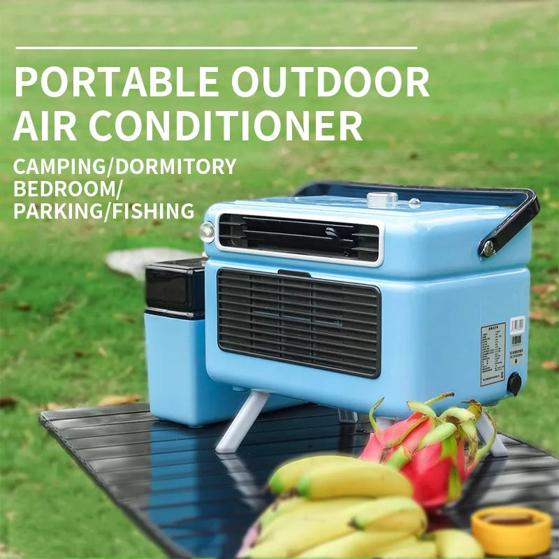 Tente de Camping utilisant DC12V/24V 110-240V Portable Mobile AC refroidisseur d'air monté sur véhicule RV camion tente Camping refroidisseur climatiseur