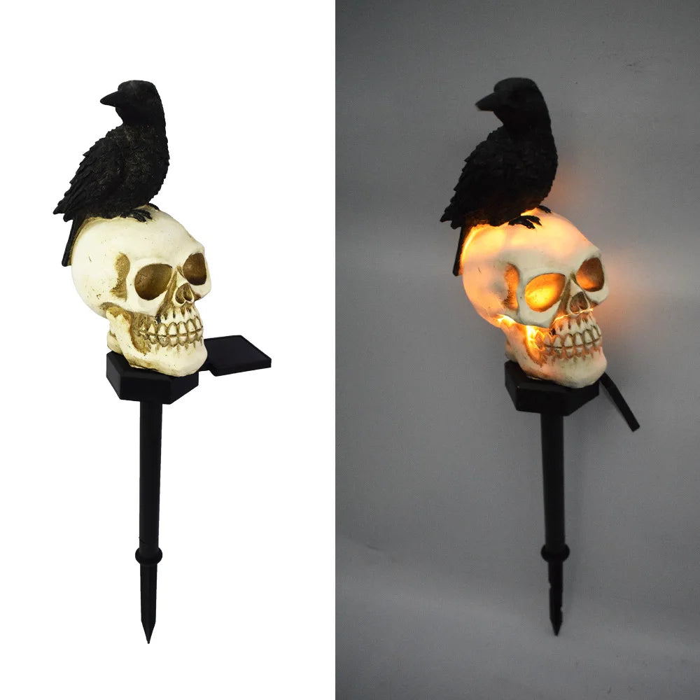 Modules d'Éclairage d'Extérieur pour Halloween, Décoration de Jardin, Fantôme, Horreur, Grimace, pour Cour, Maison, Vacances