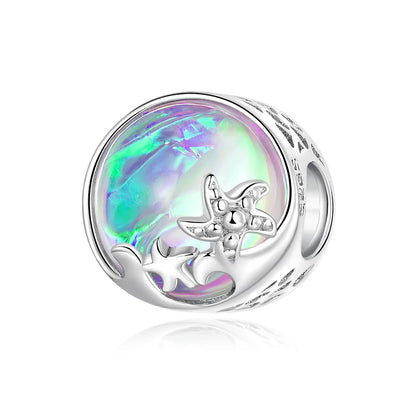 100% argent Sterling 925 véritable 10 couleurs breloque coeurs radieux en cristal pour Bracelet