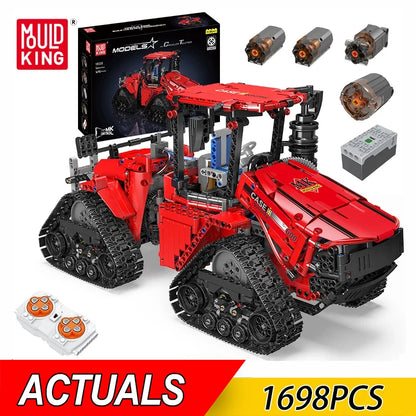 Nouveauté 1698 pièces techniques pneumatiques inoler tracteur bâtiment nuit MOC-35270 tracteur assemblage modèle briques jouets pour enfants cadeaux