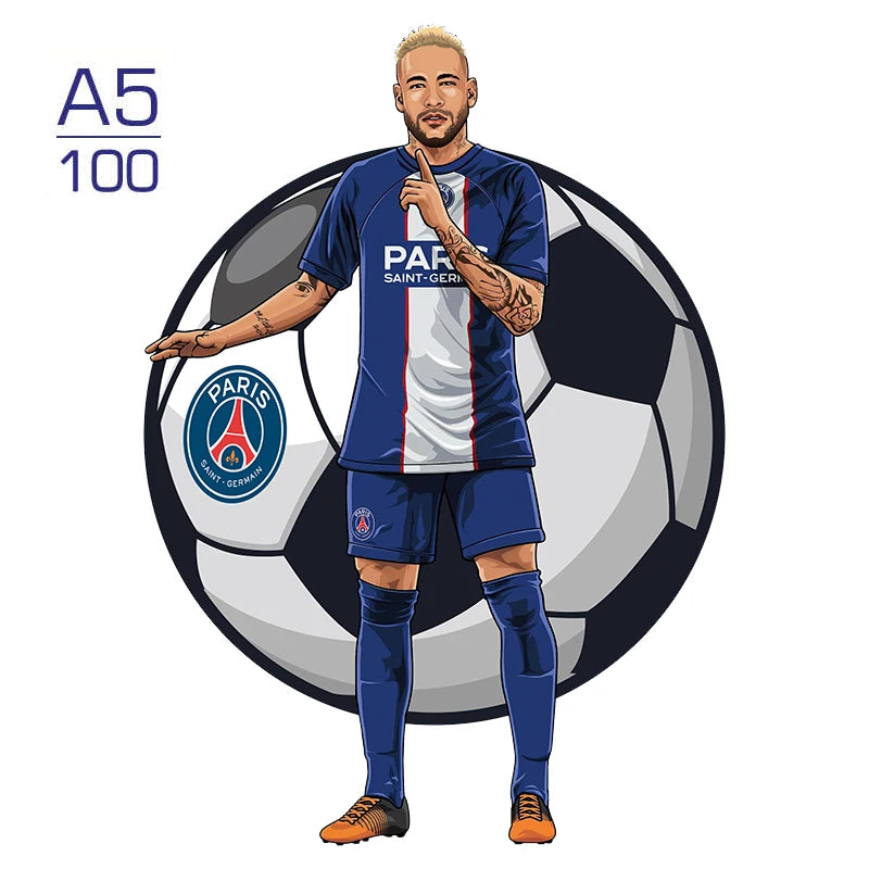 Puzzle étoile de Football Puzzle en bois étoiles de sport Puzzle pour enfants adultes éducatif fabuleux cadeau 300 pièces bricolage Puzzle jouets