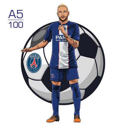 Puzzle étoile de Football Puzzle en bois étoiles de sport Puzzle pour enfants adultes éducatif fabuleux cadeau 300 pièces bricolage Puzzle jouets