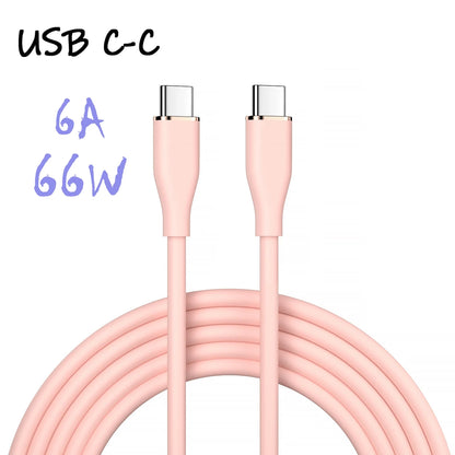 UGOURD câble de charge rapide USB-Type C à C en silicium liquide 66W USB vers C PD 60W 45W 27W