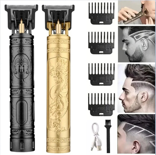Tondeuse à cheveux Vintage sans fil, Machine de coupe de cheveux, chargeur USB, rasoir électrique Portable, barbier adapté aux hommes