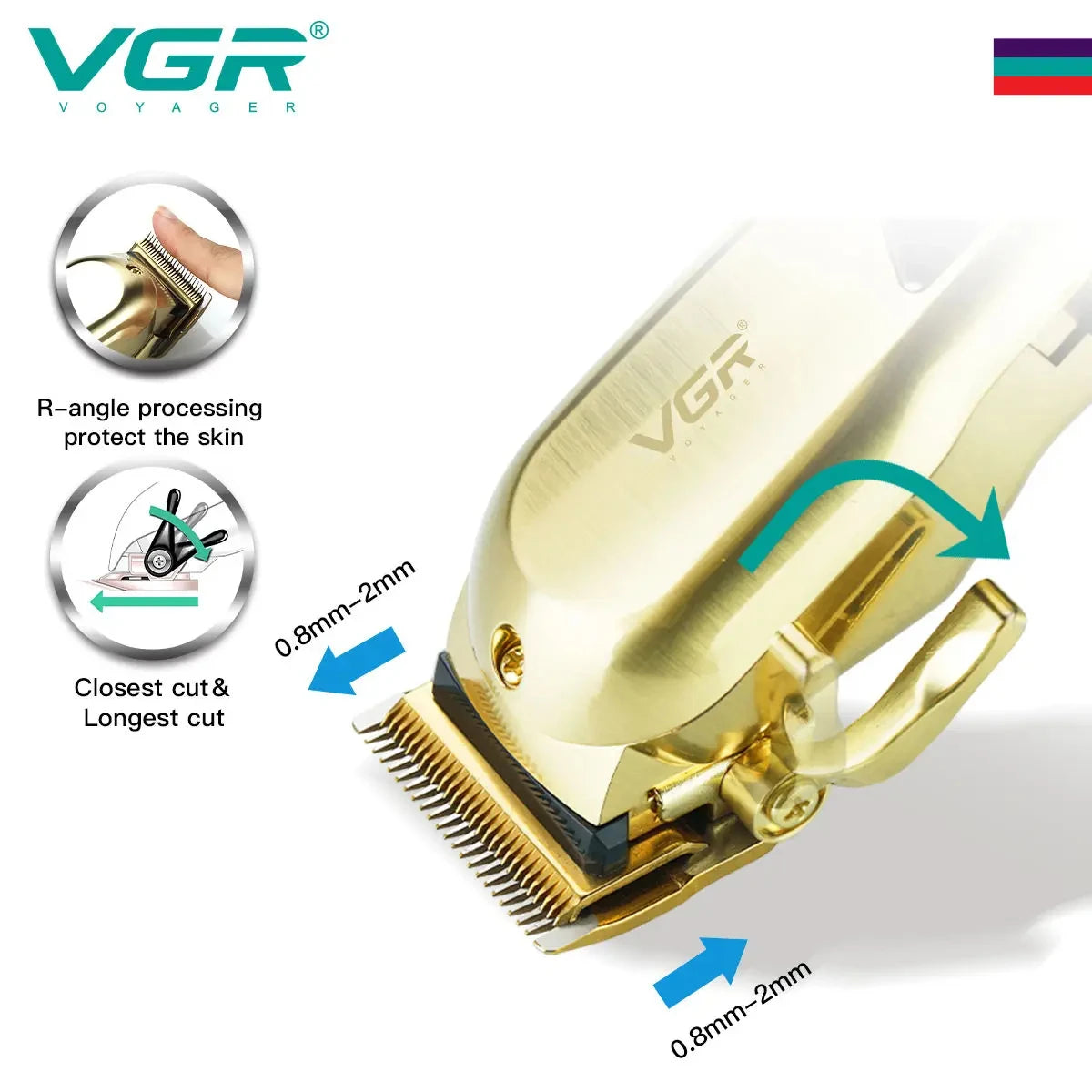 VGR tondeuse à cheveux pour hommes Rechargeable V-278