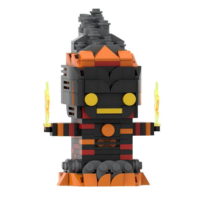 Série d'anime océan merveilleux destin personnage de dessin animé blocs de construction MOC cochon et poulet assemblage modèle Puzzle jouet cadeau d'anniversaire