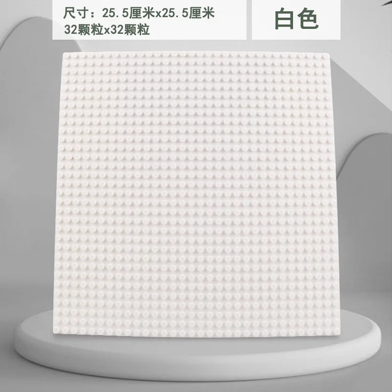 Plaques de base en plastique pour blocs de construction classiques, 32x32 points, jouets de bricolage pour enfants, briques de ville compatibles