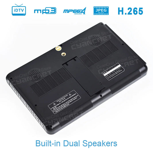 LEADSTAR D10 10 inch HD Portable TV DVB-T2 TDT DTT Digital &amp; Analog Mini Small Car Television Support USB SD MP4 H.265 AC3
