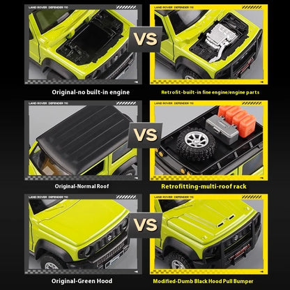CCA 1:32 Suzuki Jimny édition d'assemblage alliage moulé sous pression modèle tout-terrain véhicule jouet enfants cadeau collection voiture ornement affichage à la mode