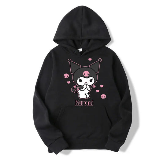 Sweats à capuche Sanurgente Kuromi pour hommes et femmes, Harajuku Streetwear, Chemisier Chester, Sweats à capuche amusants, Mode, Loisirs, Y, Extérieur, PVD
