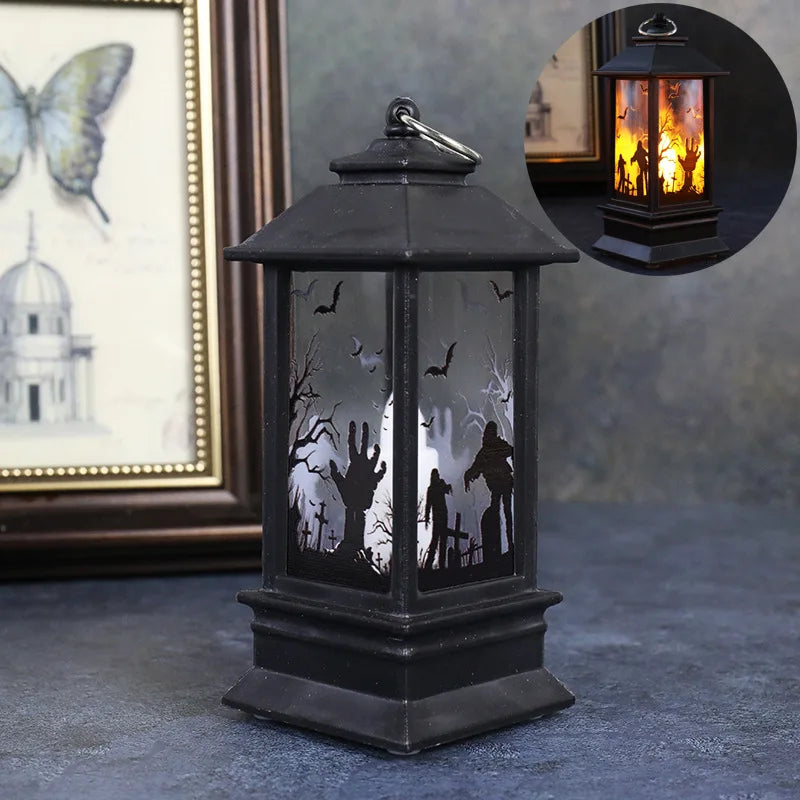 Lampe Décorative à LED Château de Citrouille,