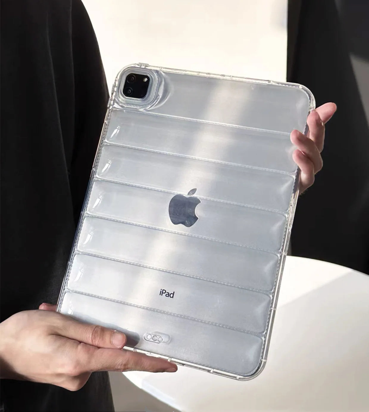 Puffer Bumper Case pour iPad Pro, Doudoune, Juste transparente, Étui souple, iPad Pro 11, 12.9, M2, 2022, 10.9, 10e, Air 4, 5, 12.9, 2018, 2020, 2021
