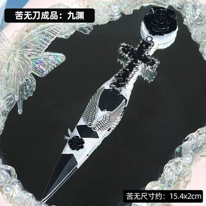 Lettres ventilées en acier inoxydable, épée n'a pas été aiguisée,