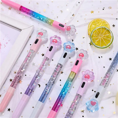 stylo sables mouvants stylo paillettes lumières stylo Gel lumineux