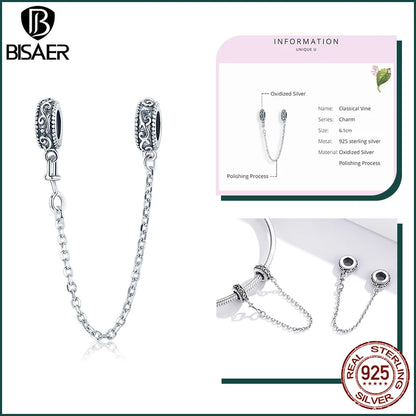 BISAER 925 en argent Sterling mignon chien breloque perle teckel animal de compagnie pendentif platine plaqué ajustement femmes Bracelet à bricoler soi-même bijoux fins