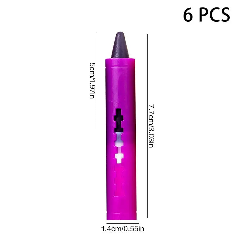 Crayons de bain lavables, 6 pièces, dessin coloré dans la baignoire, faciles à nettoyer, jouet artistique amusant pour enfants, Graffiti, Crayon de salle de bain