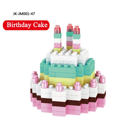 Mini blocs Moc Fast Food Burger crème glacée frites français blocs de diamant bricolage Puzzle assemblage ornement jouets pour enfants cadeau de vacances