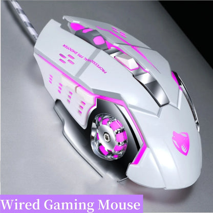 Souris de jeu sans fil 6 touches Rétroéclairage RVB Souris de jeu Bluetooth 2.4G Connexion USB Double mode Batterie rechargeable 3 niveaux DPI T-WOLF Q13 Clic silencieux Conception ergonomique