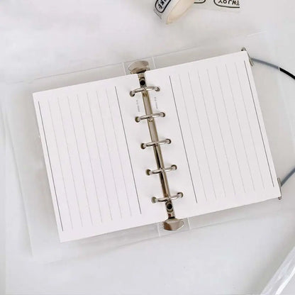 Papier de recharge, index à 5 trous, page intérieure, cartes, reliure de recharge intérieure, papier Liberty, blanc, papeterie, 50 feuilles