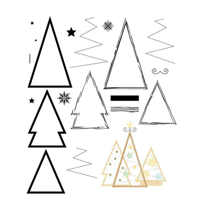 Timbres transparents de vacances de Noël, matrices de découpe, papier de scrapbooking, houx exécutif, décoration de boîte-cadeau, cadres, artisanat de cartes