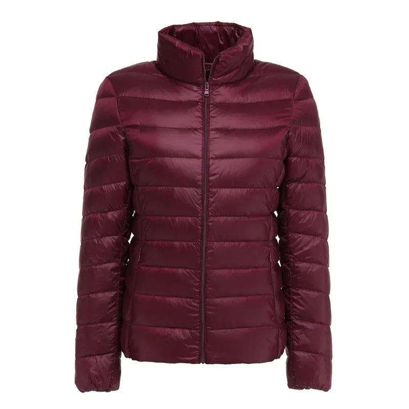 2025 nouveau UZZDSS automne femmes ultraléger mince doudoune 90% duvet de canard blanc vestes à capuche manteaux costume vestes WYRF 1051968