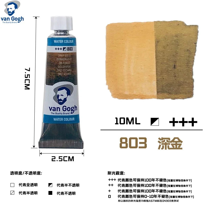Talens Van Gogh – peinture aquarelle, Tube de 10ml,