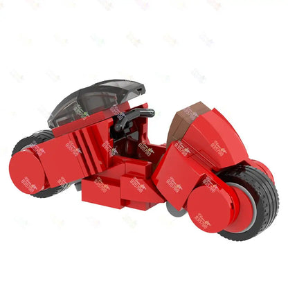 Blocs de construction de moto MOC, 76 pièces, modèles de moto Cyberpunk créatifs AKIRA Kaneda, jouets d'assemblage à monter soi-même pour enfants MOC1256