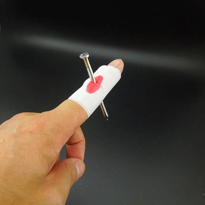 Faux ongles à travers le doigt pour enfants, blagues pratiques, jouets de farce, astuce d'Halloween, gags pour enfants, nouveau