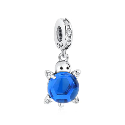 Original 925 en argent Sterling breloque perle amour chien chat patte Panda luciole pendentif breloques idéal pour bracelet colliers femmes bijoux