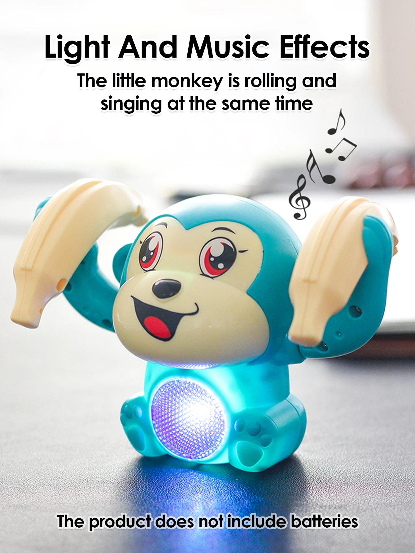 1 bébé jouet électrique roulant singe lumière musique puzzle son invite singe jouet pour enfants cadeau préscolaire éducation jouet