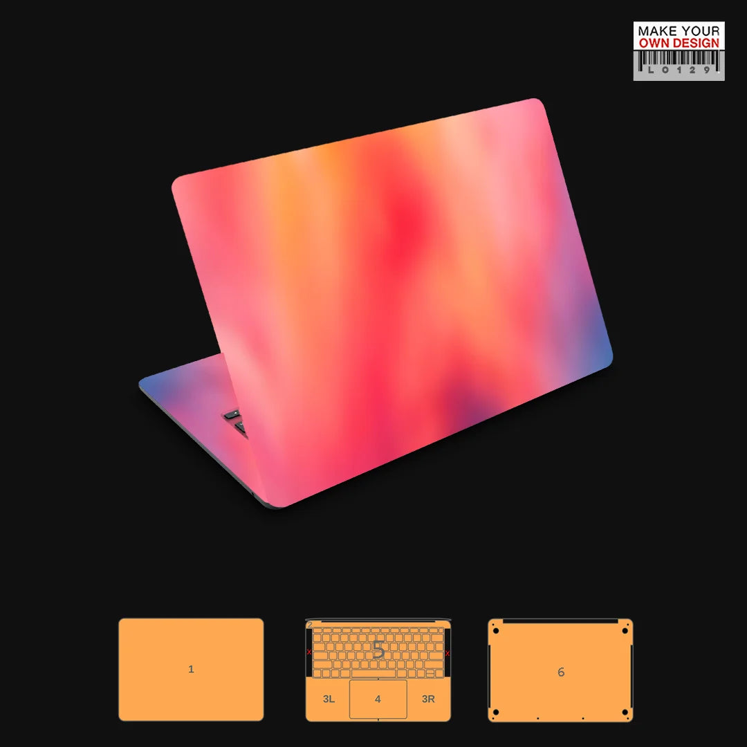 Autocollant de peau coloré pour Macbook Pro 14 2021 2023 2024, protecteur d'écran de peau entièrement dérivé