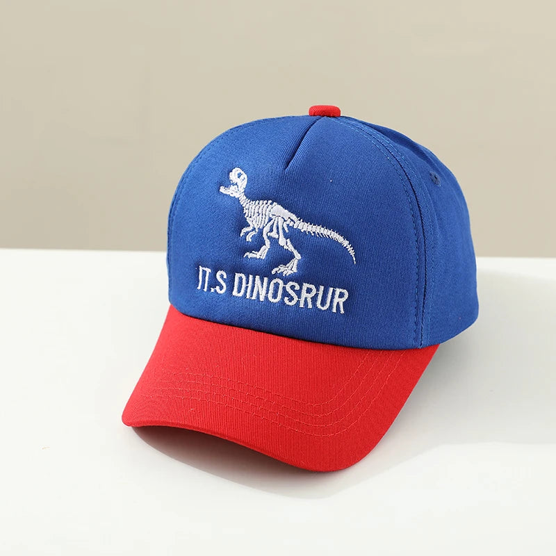 Chapeaux de sport d'été pour enfants, casquettes d'école pour bébés garçons, Baseball brodé de dinosaures, casquettes d'extérieur pour enfants de 2 à 8 ans réglables, 2025