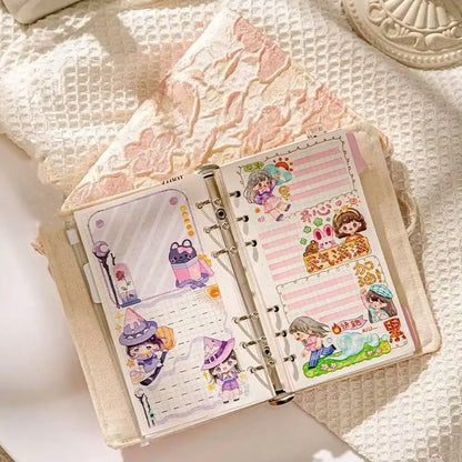 Fromthenon A5 A6 tissu feuille d'érable cahier classeur