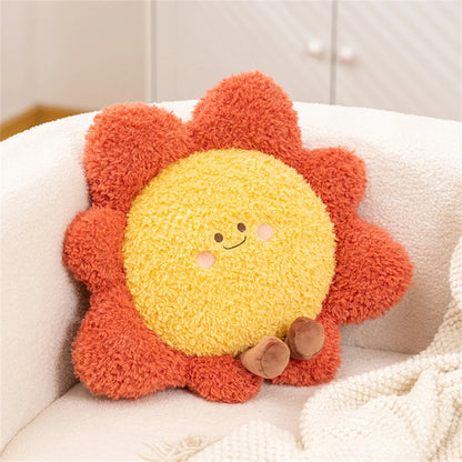 Oreiller ciel étoilé doux, mignon arc-en-ciel, lune, étoile, en peluche, créatif, nuage de soleil, coussin compagnon de sommeil, décoration de maison