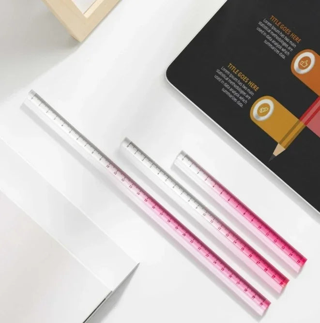 Règles droites transparentes de Style INS, 15cm 20cm 30cm,