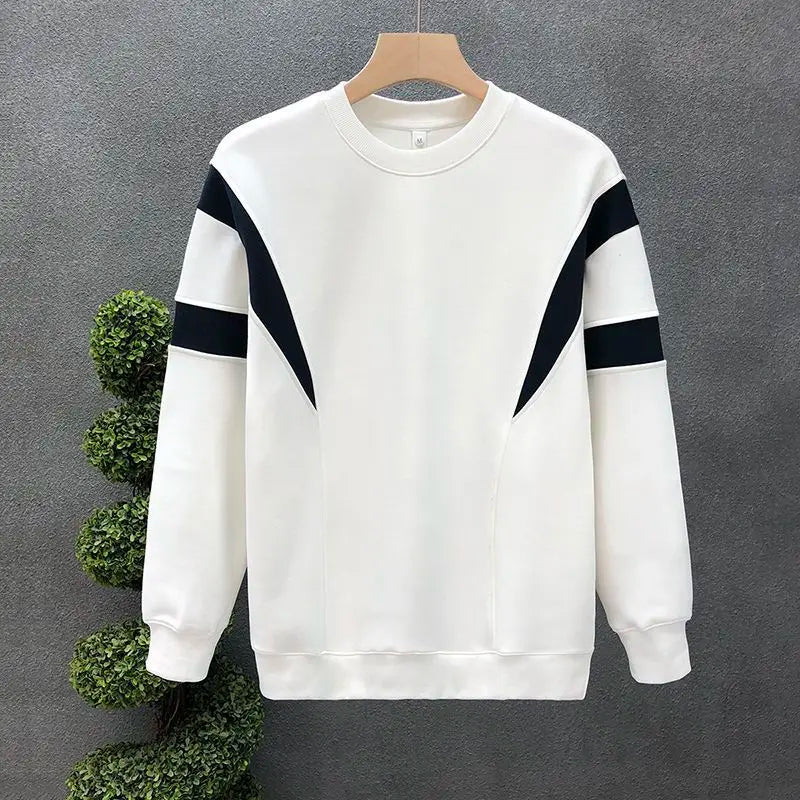 Sweat-shirt décontracté à col rond pour hommes, pull à manches longues, haut assressenti, Zones Me, vêtements d'extérieur sportifs, printemps, automne