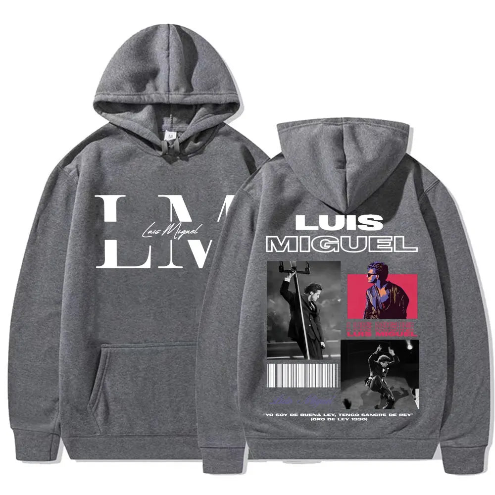 Sweats à capuche graphiques pour hommes et femmes, Rared Luis Miguel Album Tour, Harajuku Hip Hop, Punk, PVD, Sweat à capuche Smile Casual, Haute qualité
