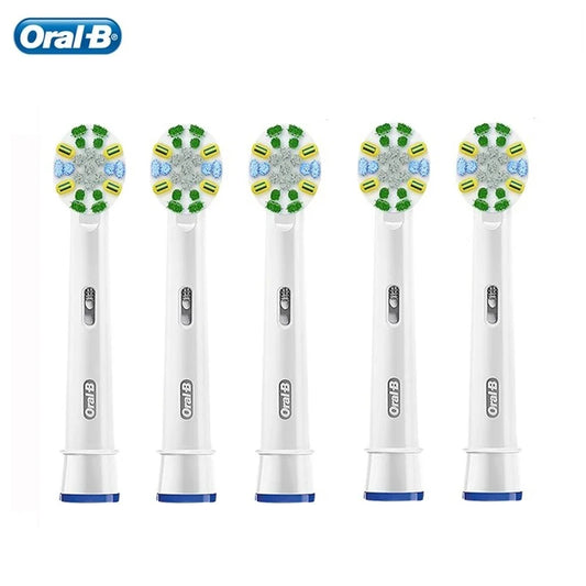 Têtes de rechange pour brosse à dents électrique Oral-B FlossAction, soins quotidiens, aste, 5 pièces par paquet