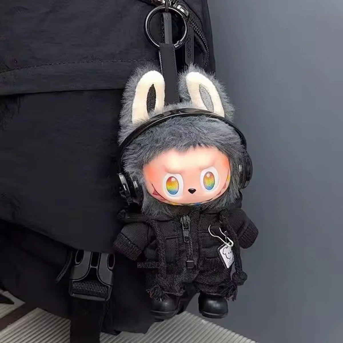 [Pas de poupée] sweat à capuche décontracté costume noir mode sweat veste tenue vêtements pour Labubu vêtements cadeaux