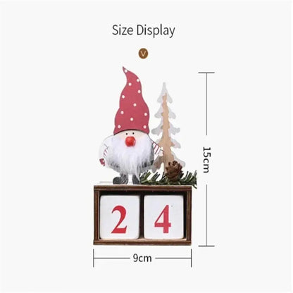 Calendrier de noël, décoration de fête pour la maison, cadeaux de joyeux noël et du nouvel an, décor de noël, accessoires de mode pour la maison, fournitures