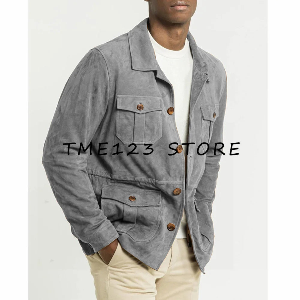 Vestes tendance décontractées en daim pour hommes, costumes élégants pour hommes, costume Social pour hommes, blazer Blaser pour hommes, mariage formel