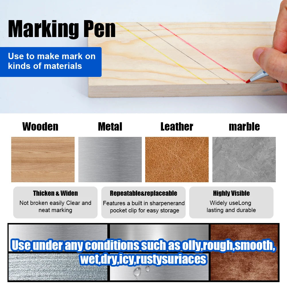 Nouveau crayon mécanique en métal multicolore,