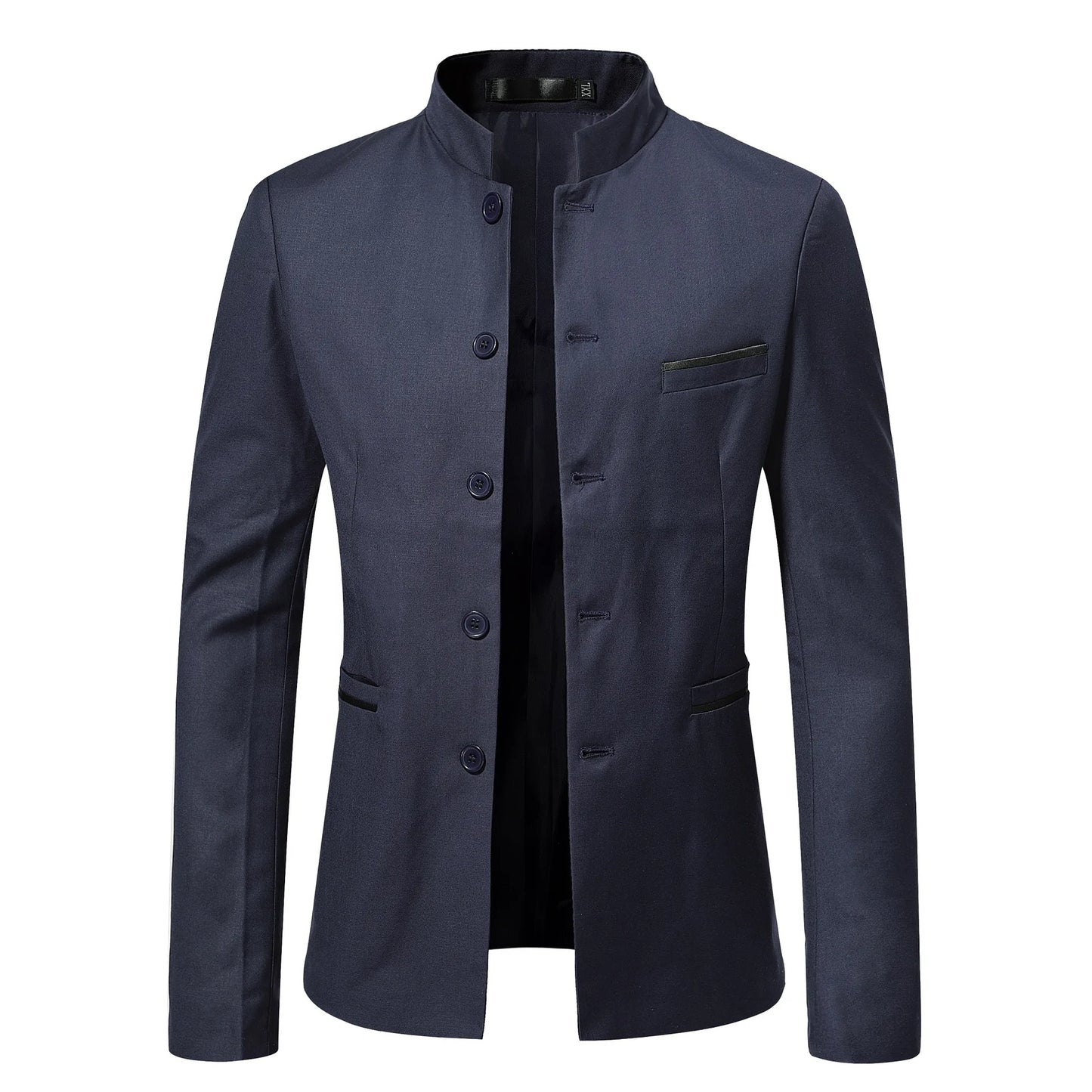 MAO-veste moulante à col montant pour hommes, veste moulante décontractée, Europe et États-Unis, nouvelle mode automne et hiver