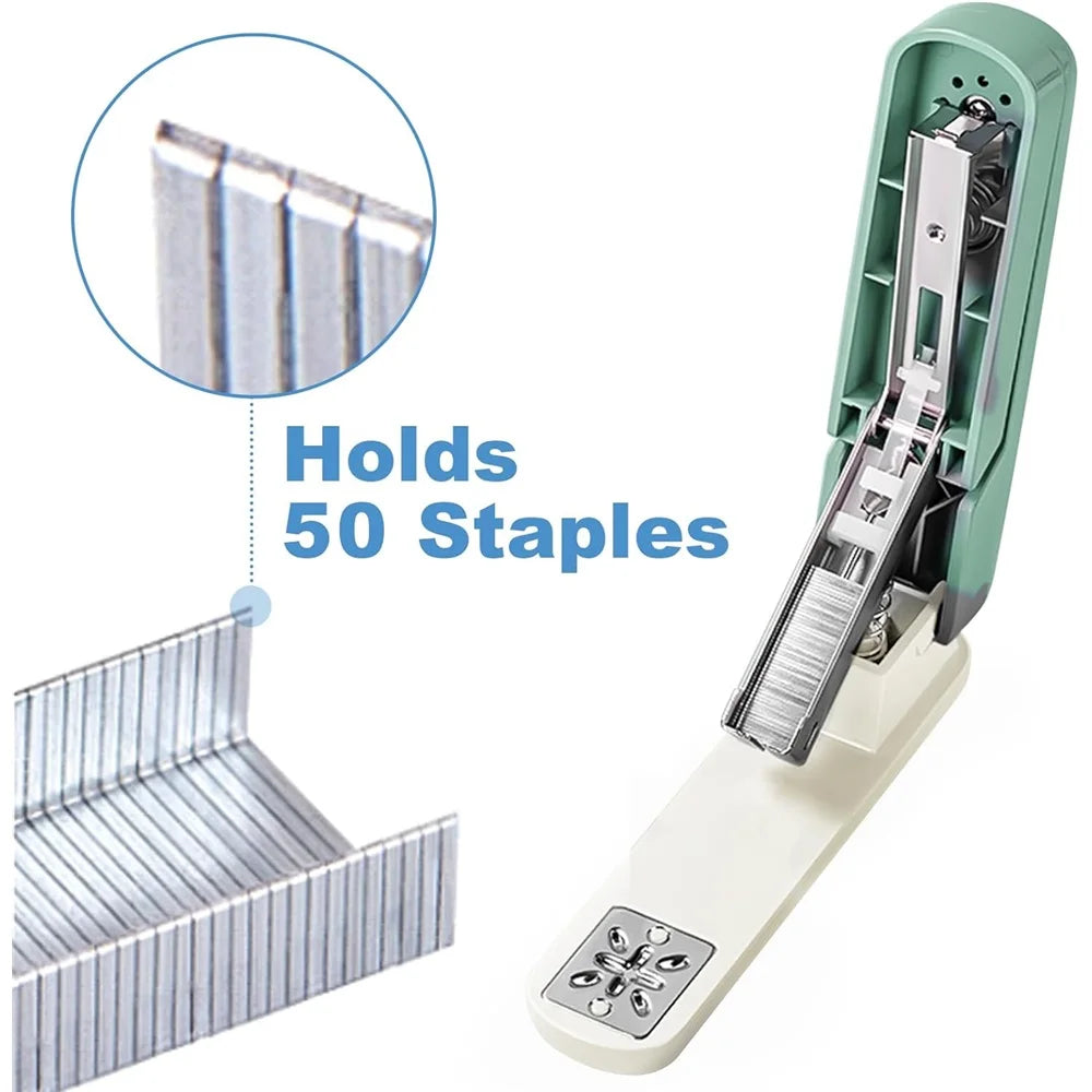 1 ensemble d'agrafeuses de bureau rotatives, capacité de 20 feuilles, Rotation à 360 degrés pour livret ou reliure de livres,