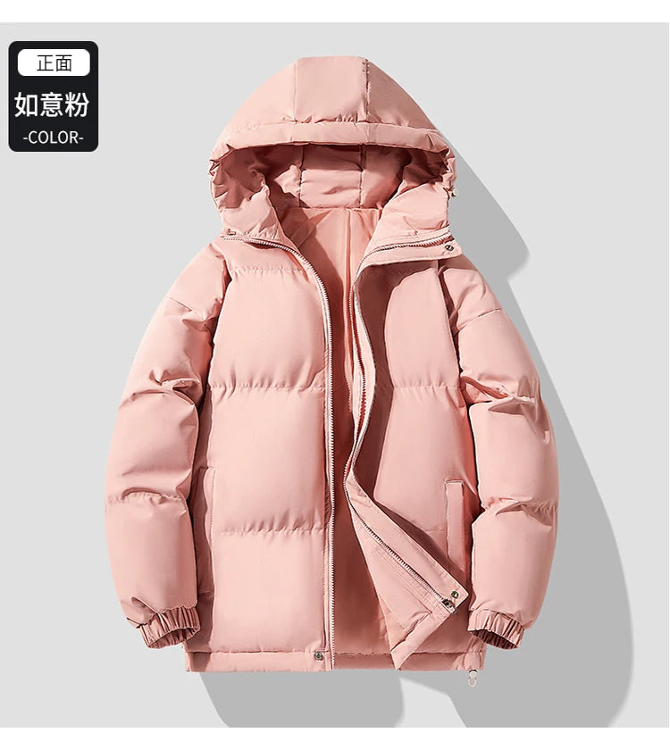 Veste à capuche chaude rembourrée en coton pour hommes, Parkas optiques, Sports décontractés, Tendance américains, Automne, Hiver, Nouveau